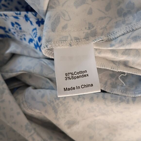 Tuckernuck Royal Shirt Dress Bluebell Floral 3/4 Sleeves L - Picture 7 of 8